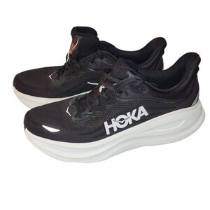 HOKA Black and White Running Shoes